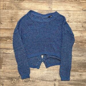 Express Blue Knit Women's Sweater